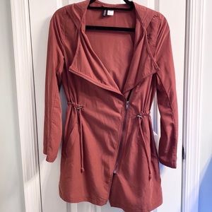 H&M Rust Cinched Hooded Jacket